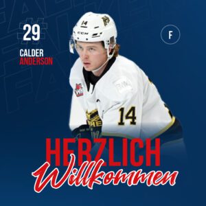 Falken besetzen erste Kontingentstelle mit dem Topscorer der Alps Hockey League – Calder Anderson wechselt nach Heilbronn